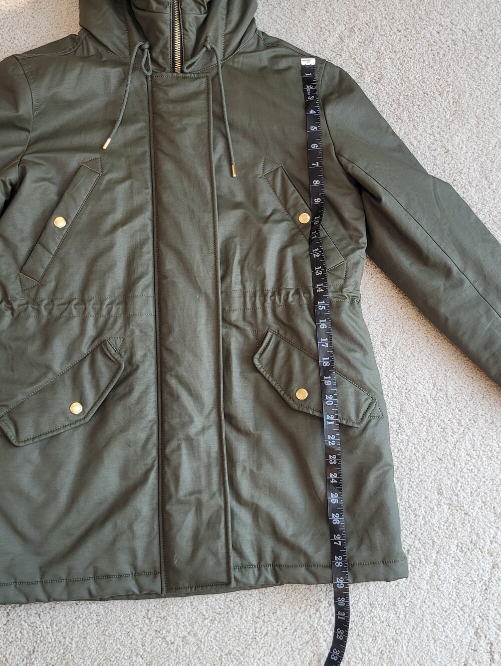 EUC J.Crew Perfect Winter Parka Eco-Friendly Primaloft Size M - Picture 10 of 13
